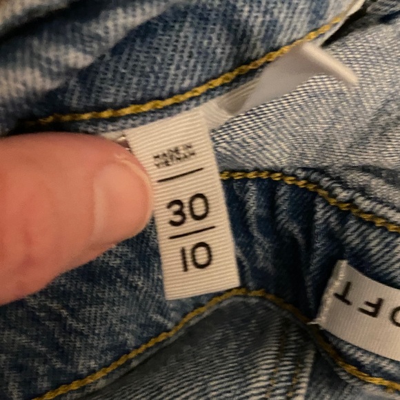 LOFT Light Blue Wide Leg Cropped Jeans - Picture 3 of 7